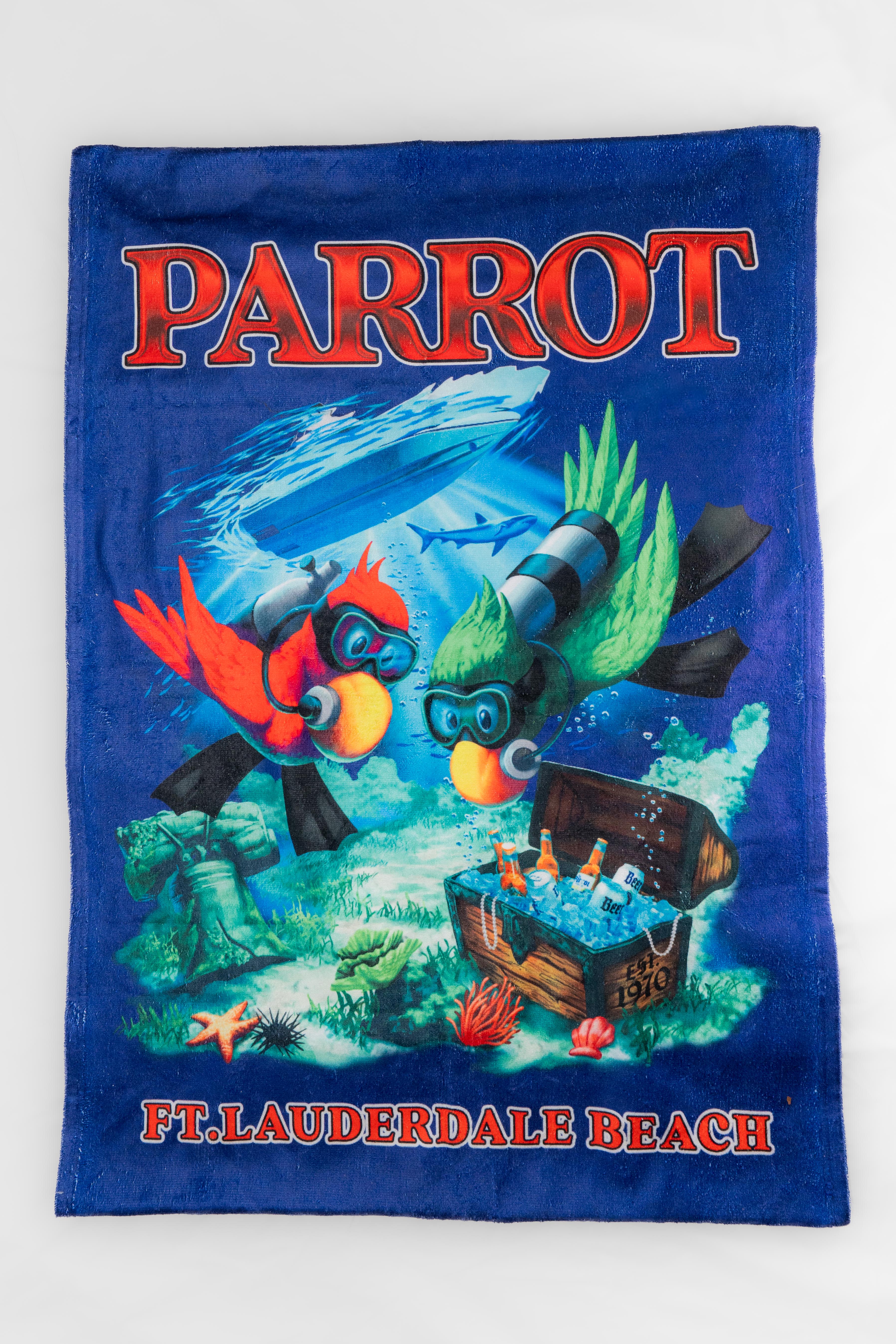 Parrot Beach Towel